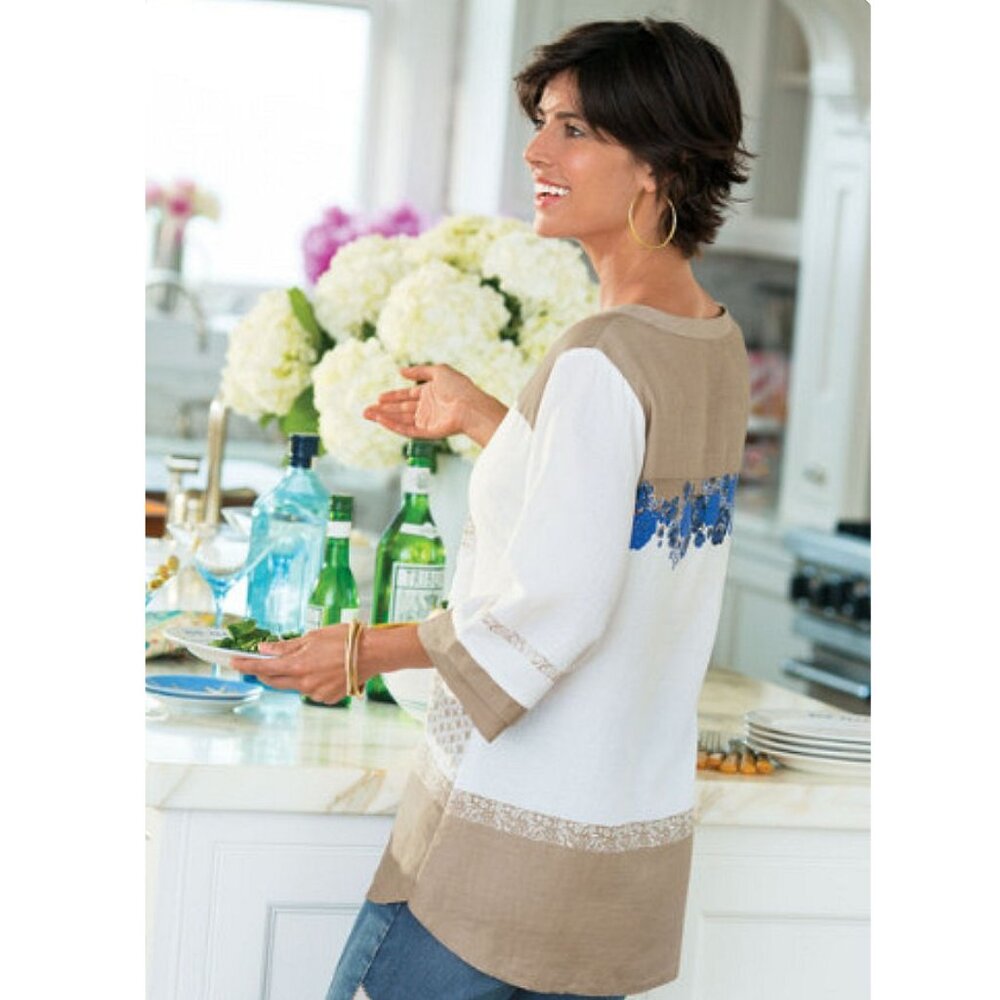 Soft Surroundings Eliza Blouse Size 3X